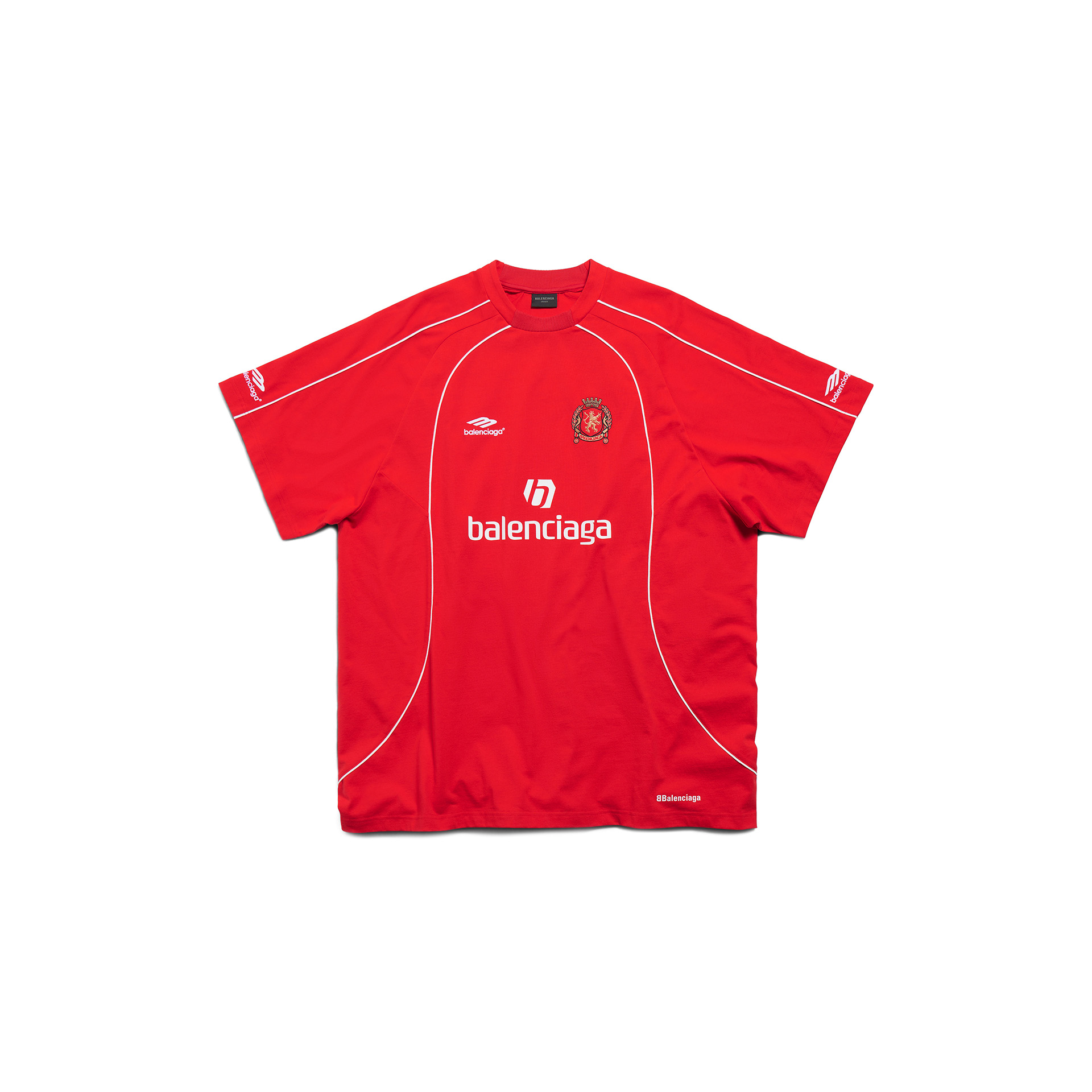 トップス balenciaga tokyosoccer プラネットアースオーバーサイズTシャツ | BALENCIAGA